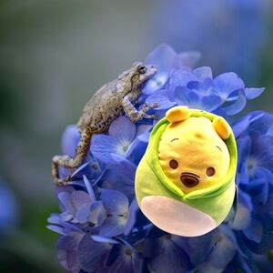 NWT SQUISMALLOWS DISNEY PEEK- A-POO WINNIE IN WENDY THE FROG COSTUME